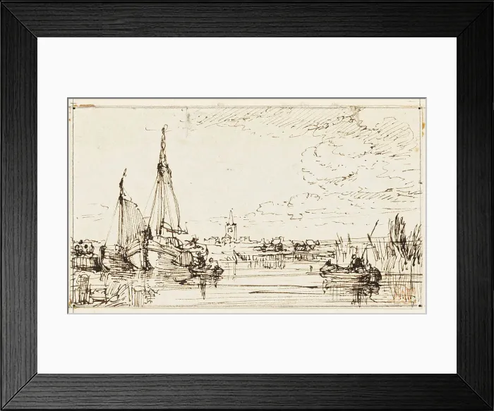 Framed Print : On the Thames, n.d. Creator: William Leighton Leitch Framed Print : On the Thames, n.d. Creator: William Leighton Leitch