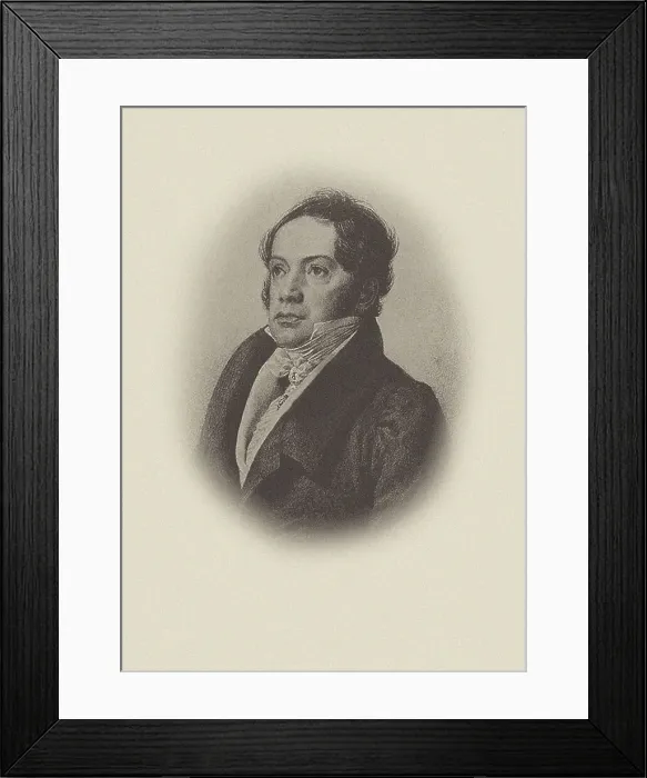 Framed Print : Portrait of the Composer Count Wenzel Robert von Gallenberg (1783-1839). Creator: Anonymous Framed Print : Portrait of the Composer Count Wenzel Robert von Gallenberg (1783-1839). Creator: Anonymous