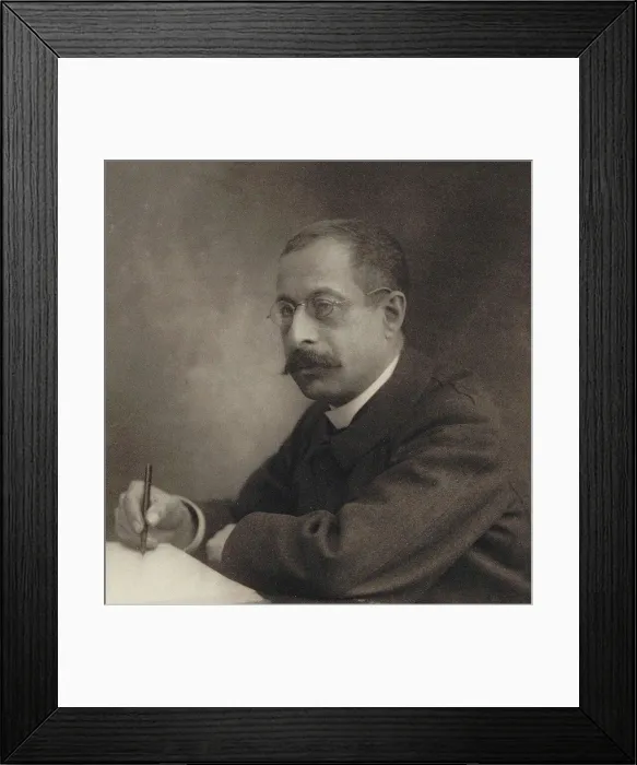 Framed Print : Portrait of the composer André Gedalge (1856-1926), 1910. Creator: Gerschel, Aaron (1832-1910)