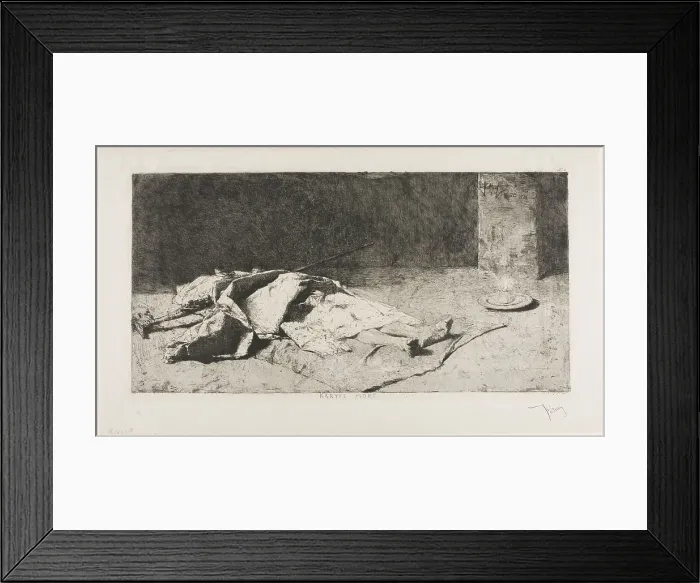 Framed Print : Dead Kabyle, n.d. Creator: Mariano Jose Maria Bernardo Fortuny y Carbo Framed Print : Dead Kabyle, n.d. Creator: Mariano Jose Maria Bernardo Fortuny y Carbo