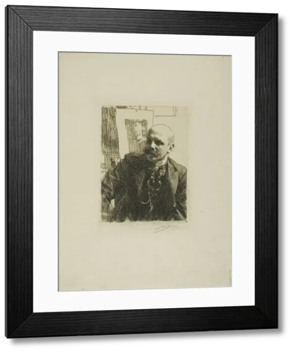Framed Print : Georg von Rosen, 1893. Creator: Anders Leonard Zorn Framed Print : Georg von Rosen, 1893. Creator: Anders Leonard Zorn