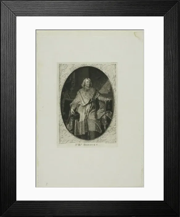 Framed Print : J-B. Bossuet: Standing, n.d. Creator: Jean-Baptiste de Grateloup Framed Print : J-B. Bossuet: Standing, n.d. Creator: Jean-Baptiste de Grateloup