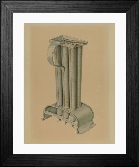 Framed Print : Candle Mold, c. 1940. Creator: Edward Bashaw Framed Print : Candle Mold, c. 1940. Creator: Edward Bashaw