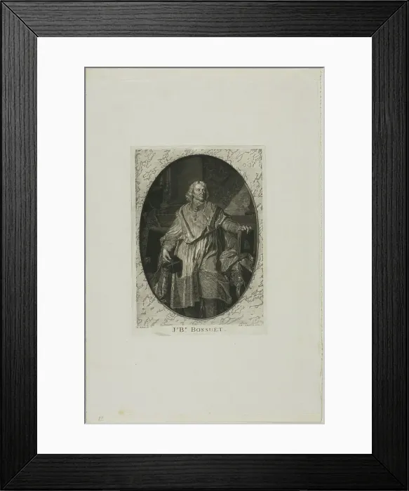 Framed Print : J-B. Bossuet: Standing, n.d. Creator: Jean-Baptiste de Grateloup Framed Print : J-B. Bossuet: Standing, n.d. Creator: Jean-Baptiste de Grateloup