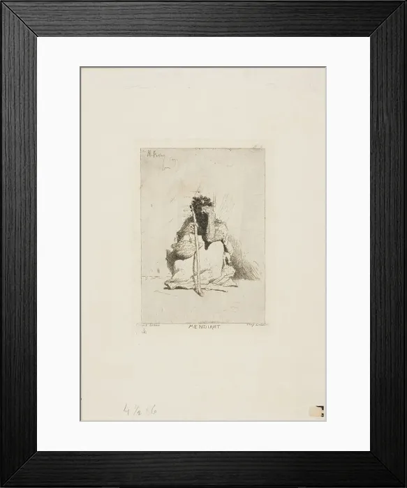 Framed Print : A Beggar, n.d. Creator: Mariano Jose Maria Bernardo Fortuny y Carbo Framed Print : A Beggar, n.d. Creator: Mariano Jose Maria Bernardo Fortuny y Carbo