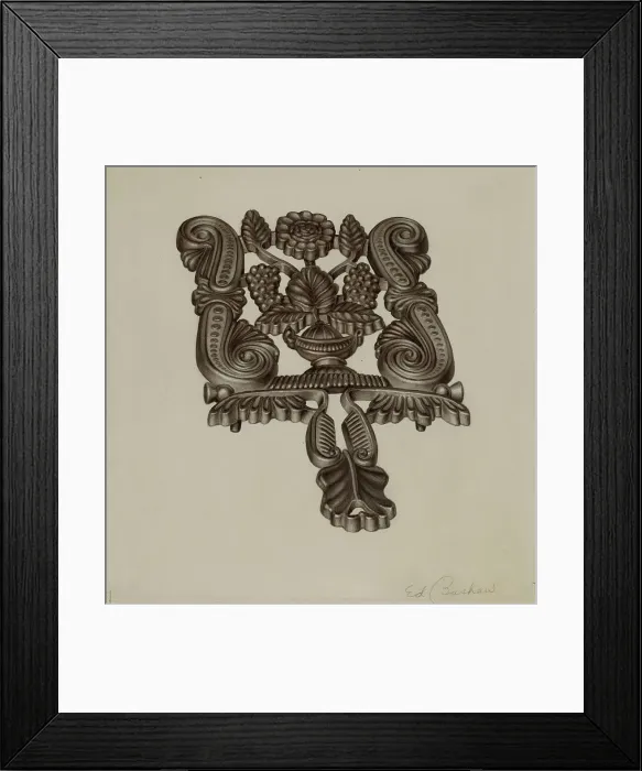 Framed Print : Trivet, c. 1941. Creator: Edward Bashaw Framed Print : Trivet, c. 1941. Creator: Edward Bashaw