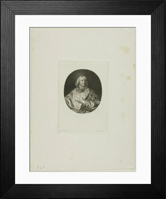 Framed Print : J-B. Bossuet: Bust Portrait, n.d. Creator: Jean-Baptiste de Grateloup