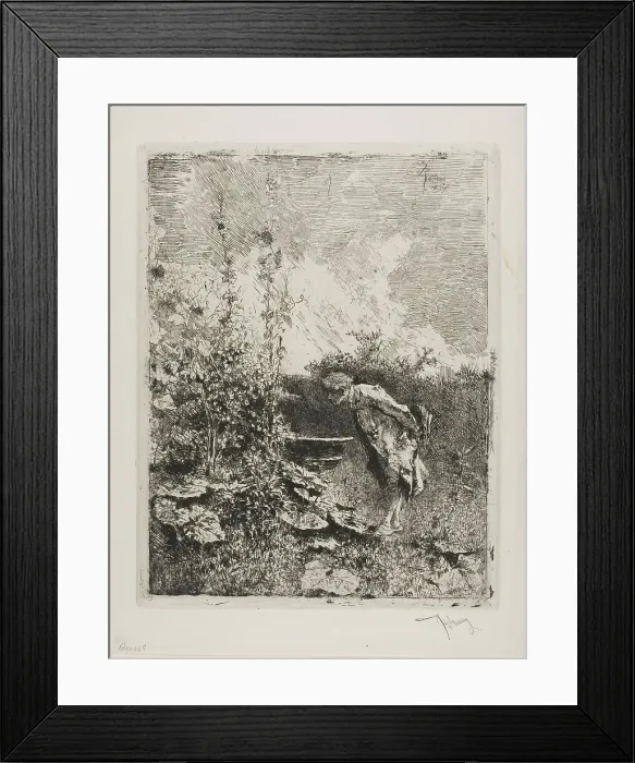 Framed Print : Amateur de Jardin, n.d. Creator: Mariano Jose Maria Bernardo Fortuny y Carbo Framed Print : Amateur de Jardin, n.d. Creator: Mariano Jose Maria Bernardo Fortuny y Carbo