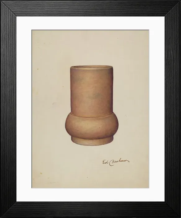 Framed Print : Vase, c. 1941. Creator: Edward Bashaw Framed Print : Vase, c. 1941. Creator: Edward Bashaw