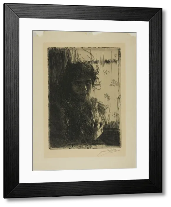 Framed Print : An Irish Girl or Annie, 1894. Creator: Anders Leonard Zorn Framed Print : An Irish Girl or Annie, 1894. Creator: Anders Leonard Zorn
