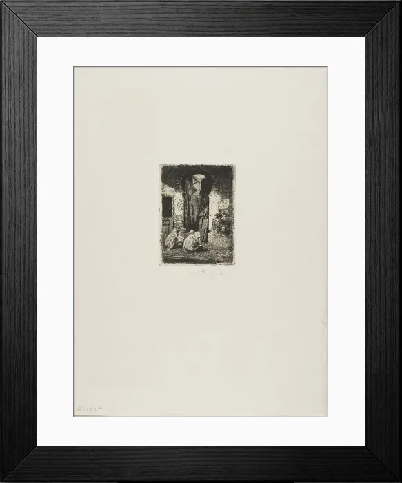 Framed Print : Tanger, Arabes Assis, n.d. Creator: Mariano Jose Maria Bernardo Fortuny y Carbo Framed Print : Tanger, Arabes Assis, n.d. Creator: Mariano Jose Maria Bernardo Fortuny y Carbo