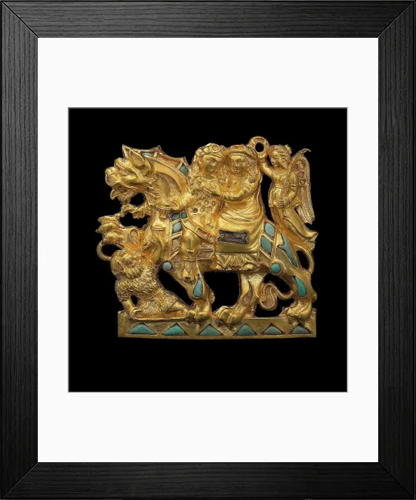 Framed Print : Belt buckle, 1st century. Creator: The Oriental Applied Arts Framed Print : Belt buckle, 1st century. Creator: The Oriental Applied Arts