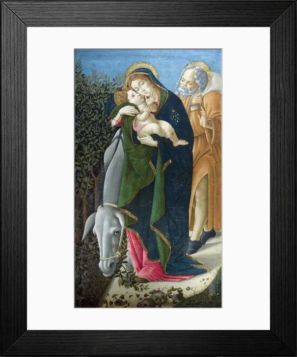 Framed Print : The Flight into Egypt, 1510. Creator: Botticelli, Sandro (1445-1510) Framed Print : The Flight into Egypt, 1510. Creator: Botticelli, Sandro (1445-1510)