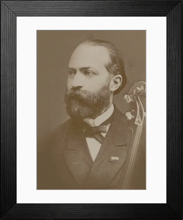 Framed Print : Portrait of the cellist and composer Friedrich Grützmacher (1832-1903, 1880. Creator: Anonymous) Framed Print : Portrait of the cellist and composer Friedrich Grützmacher (1832-1903, 1880. Creator: Anonymous)