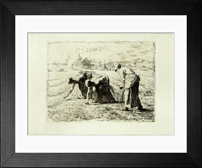 Framed Print : The Gleaners, 1855–56. Creator: Jean Francois Millet Framed Print : The Gleaners, 1855–56. Creator: Jean Francois Millet