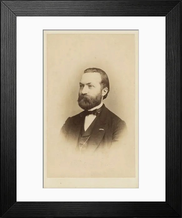 Framed Print : Portrait of the cellist and composer Friedrich Grützmacher (1832-1903. Creator: Photo studio W. Höffert) Framed Print : Portrait of the cellist and composer Friedrich Grützmacher (1832-1903. Creator: Photo studio W. Höffert)
