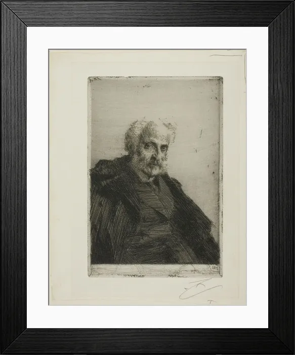 Framed Print : S. Loeb, 1897. Creator: Anders Leonard Zorn Framed Print : S. Loeb, 1897. Creator: Anders Leonard Zorn