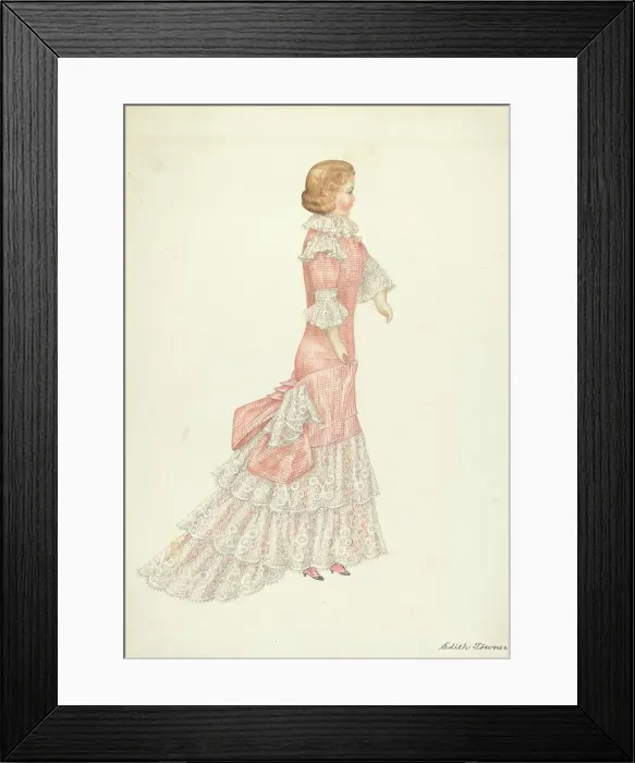 Framed Print : Doll: Carrie, 1935 / 1942. Creator: Edith Towner. Doll: Carrie, 1935 / 1942. Creator: Edith Towner