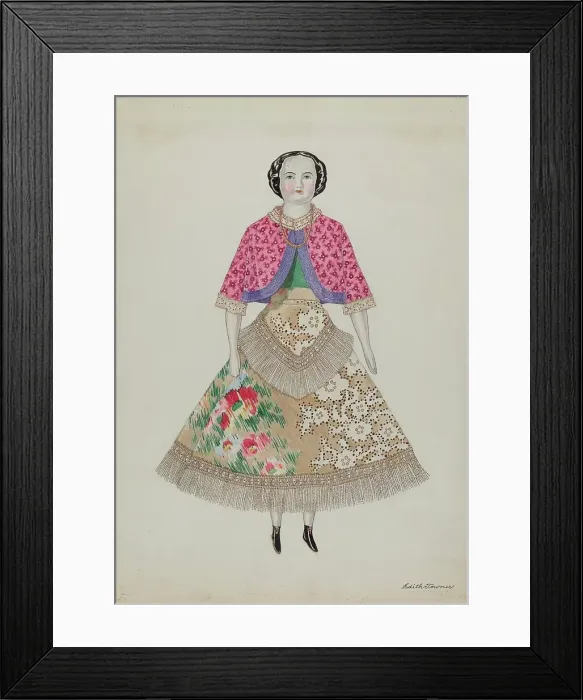 Framed Print : Doll - Hattie, c. 1937. Creator: Edith Towner. Doll - Hattie, c. 1937. Creator: Edith Towner Framed Print : Doll - Hattie, c. 1937. Creator: Edith Towner. Doll - Hattie, c. 1937. Creator: Edith Towner