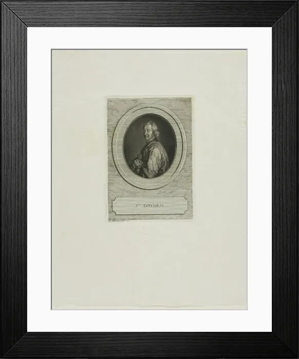 Framed Print : John Dryden, n.d. Creator: Jean-Baptiste de Grateloup Framed Print : John Dryden, n.d. Creator: Jean-Baptiste de Grateloup