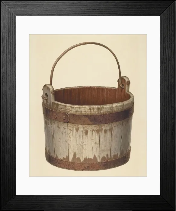 Framed Print : Bucket, c. 1940. Creator: Edward Bashaw Framed Print : Bucket, c. 1940. Creator: Edward Bashaw