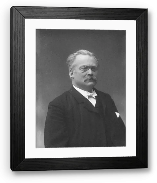 Framed Print : Portrait of the composer Johannes Haarklou (1847-1925). Creator: Szacinski de Ravics, Ludwik (1844-1894) Framed Print : Portrait of the composer Johannes Haarklou (1847-1925). Creator: Szacinski de Ravics, Ludwik (1844-1894)