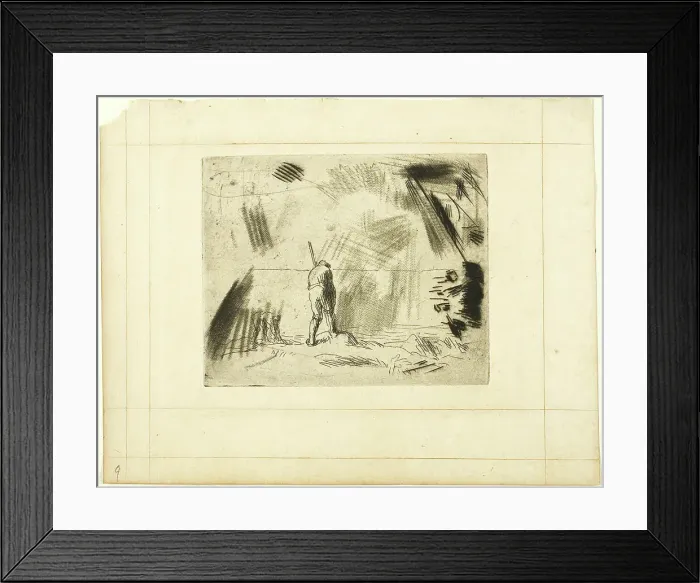 Framed Print : The Seaweed Gatherers, c. 1847. Creator: Jean Francois Millet Framed Print : The Seaweed Gatherers, c. 1847. Creator: Jean Francois Millet