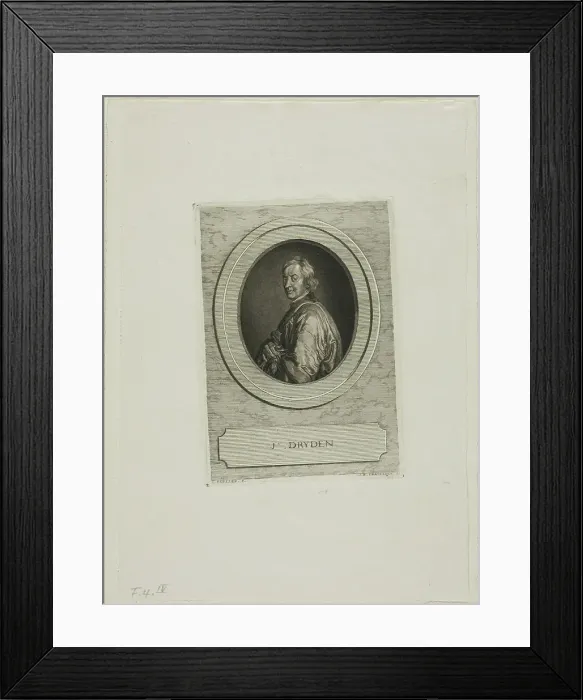 Framed Print : John Dryden, n.d. Creator: Jean-Baptiste de Grateloup Framed Print : John Dryden, n.d. Creator: Jean-Baptiste de Grateloup