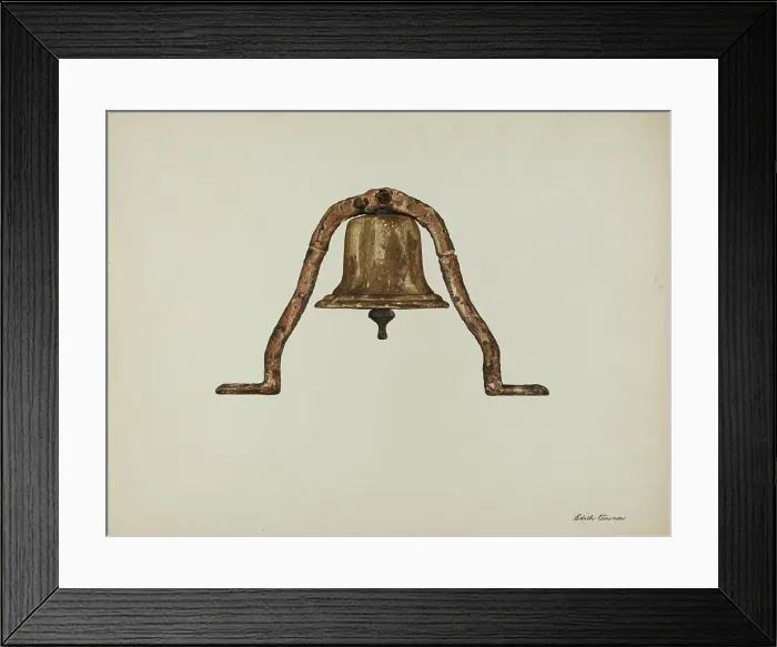 Framed Print : Ship's Bell, 1939. Creator: Edith Towner Framed Print : Ship's Bell, 1939. Creator: Edith Towner