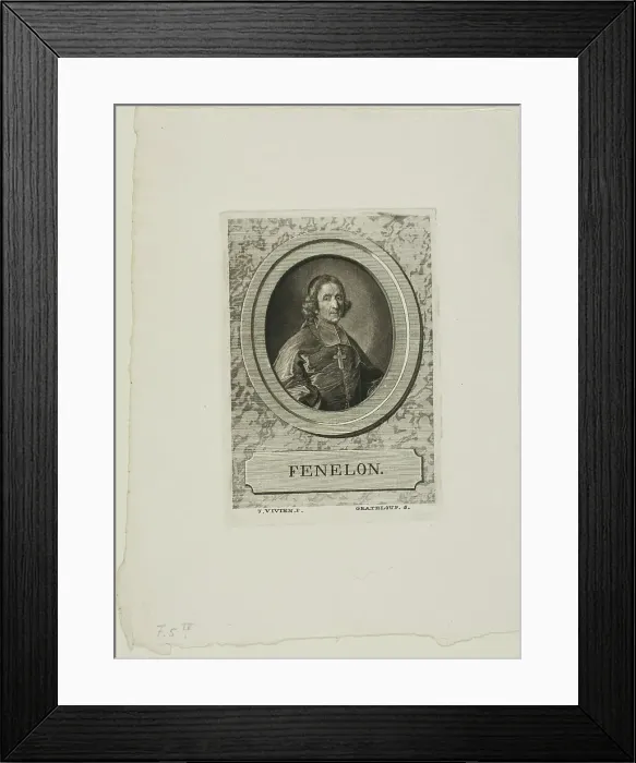 Framed Print : Fenelon, n.d. Creator: Jean-Baptiste de Grateloup Framed Print : Fenelon, n.d. Creator: Jean-Baptiste de Grateloup