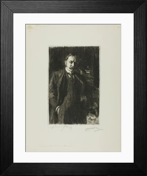 Framed Print : E. R. Bacon, 1897. Creator: Anders Leonard Zorn Framed Print : E. R. Bacon, 1897. Creator: Anders Leonard Zorn