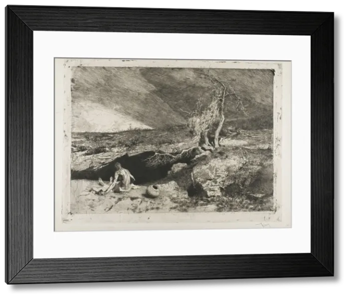 Framed Print : The Anchorite, 1869. Creator: Mariano Jose Maria Bernardo Fortuny y Carbo Framed Print : The Anchorite, 1869. Creator: Mariano Jose Maria Bernardo Fortuny y Carbo