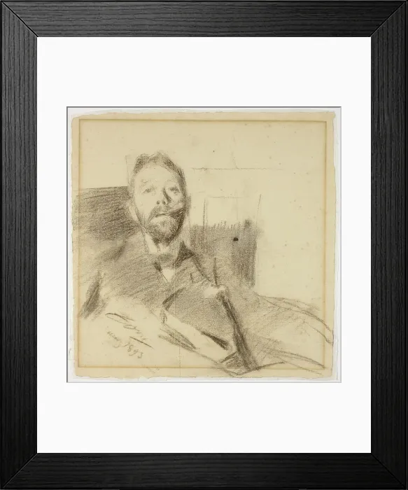 Framed Print : Portrait of Charles Deering, 1893. Creator: Anders Leonard Zorn Framed Print : Portrait of Charles Deering, 1893. Creator: Anders Leonard Zorn