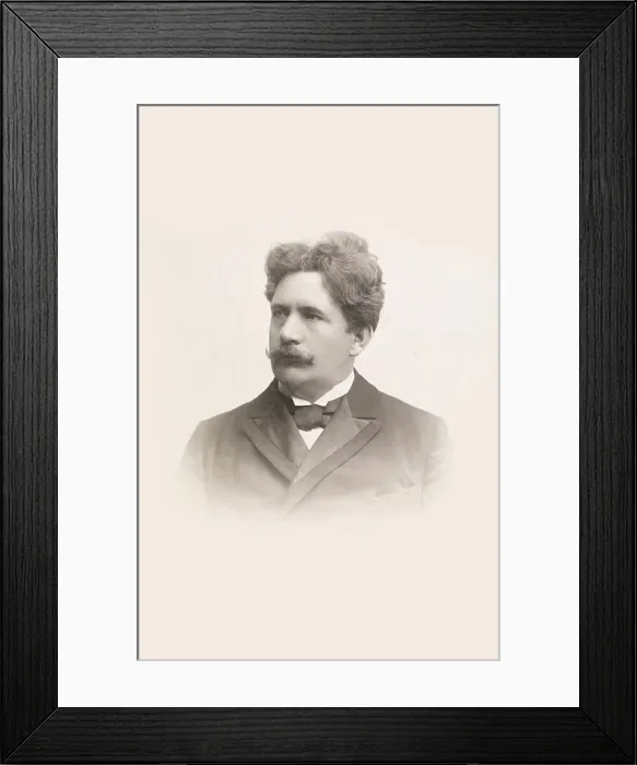 Framed Print : Violinist, composer and conductor Johan Halvorsen (1864-1935). Creator: Forbech, Ludvig (1865-1942)