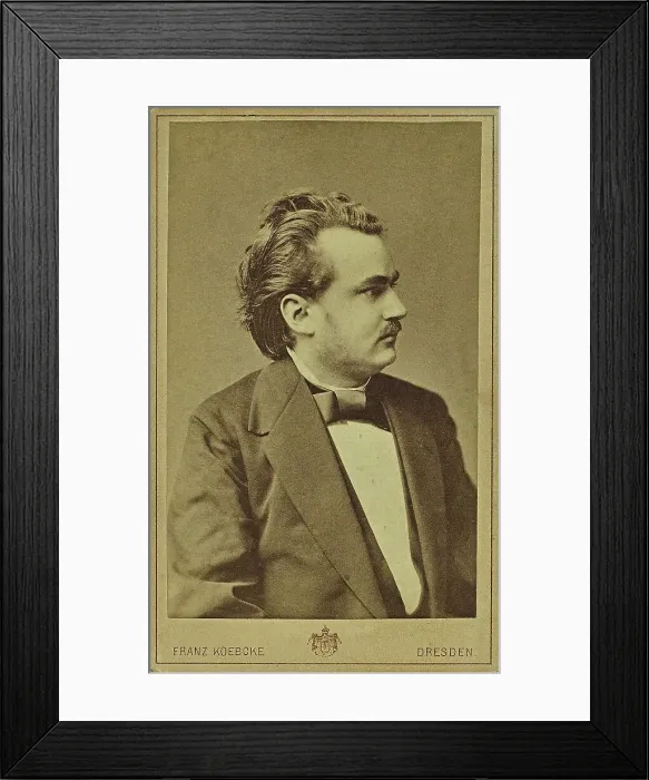 Framed Print : Portrait of the composer Hugo Richard Jüngst (1853-1923). Creator: Photo studio Franz Koebcke, Dresden Framed Print : Portrait of the composer Hugo Richard Jüngst (1853-1923). Creator: Photo studio Franz Koebcke, Dresden