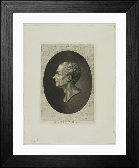 Framed Print : Montesquieu, n.d. Creator: Jean-Baptiste de Grateloup Framed Print : Montesquieu, n.d. Creator: Jean-Baptiste de Grateloup