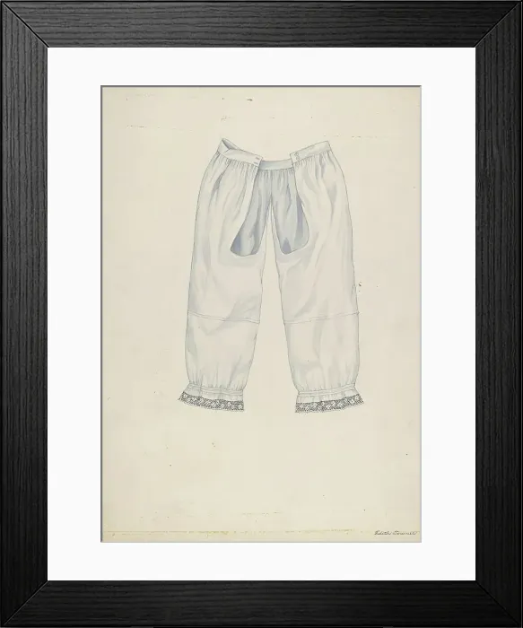 Framed Print : Pantalette, c. 1937. Creator: Edith Towner