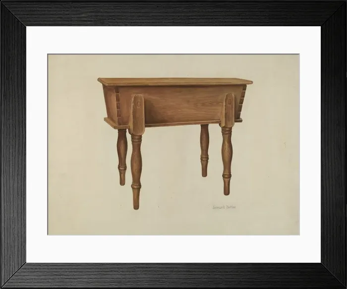 Framed Print : Dough Tray, c. 1938. Creator: Leonard Battee Framed Print : Dough Tray, c. 1938. Creator: Leonard Battee