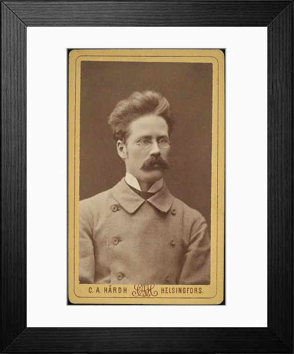 Framed Print : Portrait of the composer Pekka Juhani Hannikainen (1854-1924), 1870s. Creator: Photo studio C. A. Hårdh, Helsingfors Framed Print : Portrait of the composer Pekka Juhani Hannikainen (1854-1924), 1870s. Creator: Photo studio C. A. Hårdh, Helsingfors