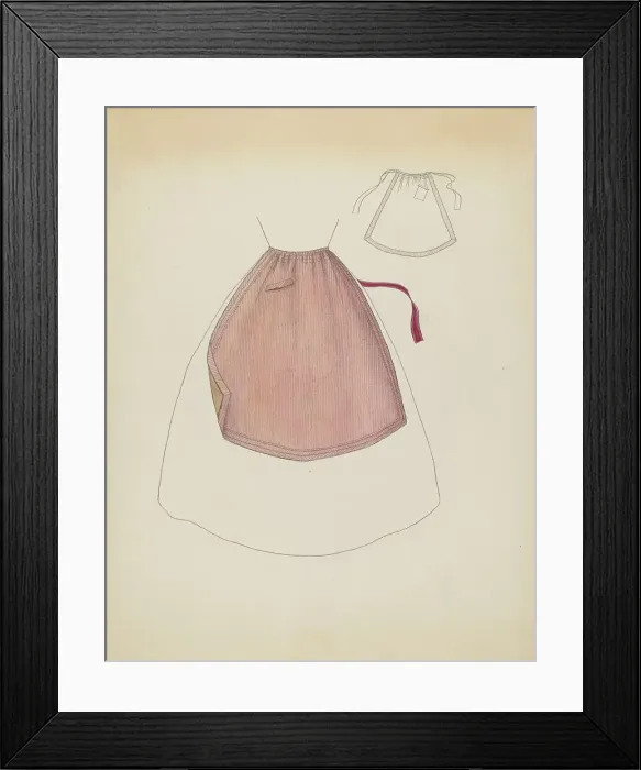 Framed Print : Apron, c. 1936. Creator: Doris Beer Framed Print : Apron, c. 1936. Creator: Doris Beer