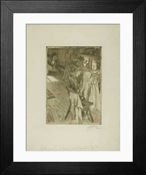 Framed Print : Sunday Morning, 1892 / 94. Creator: Anders Leonard Zorn Framed Print : Sunday Morning, 1892 / 94. Creator: Anders Leonard Zorn