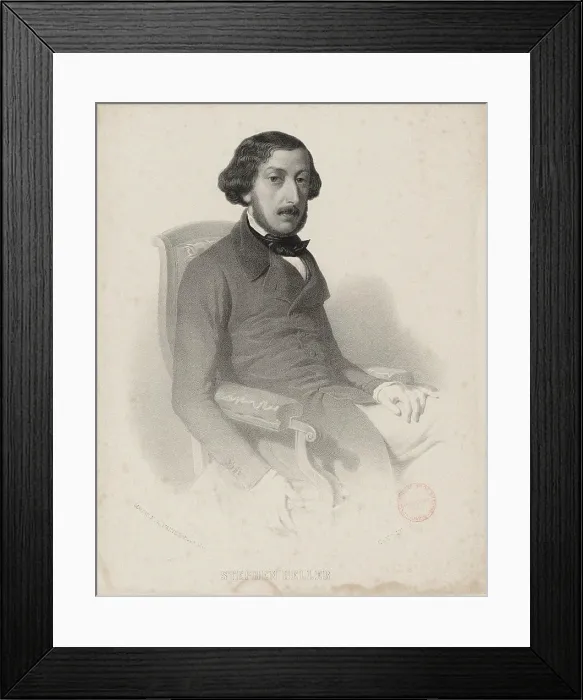 Framed Print : Portrait of the pianist and composer Stephen Heller (1813-1888), 1840. Creator: Vogt, Pierre Charles (ca 1810-ca 1890) Framed Print : Portrait of the pianist and composer Stephen Heller (1813-1888), 1840. Creator: Vogt, Pierre Charles (ca 1810-ca 1890)