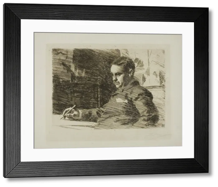 Framed Print : Lawyer Wade, 1890. Creator: Anders Leonard Zorn Framed Print : Lawyer Wade, 1890. Creator: Anders Leonard Zorn