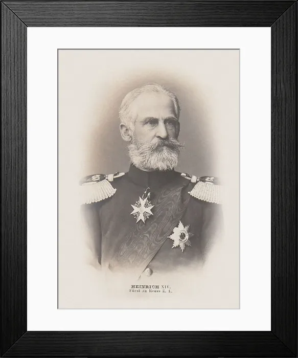 Framed Print : Heinrich XIV, Prince Reuss Younger Line (1832-1913). Creator: Anonymous Framed Print : Heinrich XIV, Prince Reuss Younger Line (1832-1913). Creator: Anonymous