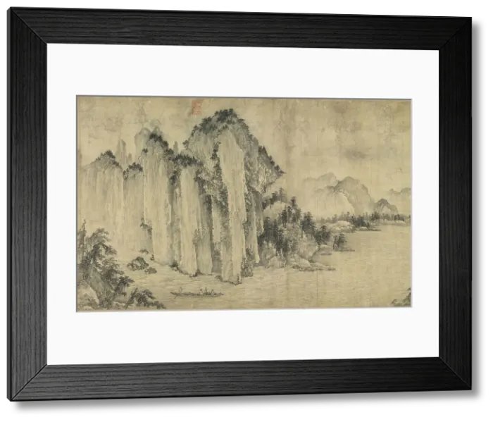 Framed Print : The Red Cliff, ca 1190-1195. Creator: Wu Yüan-chih (active 1190-1195) Framed Print : The Red Cliff, ca 1190-1195. Creator: Wu Yüan-chih (active 1190-1195)