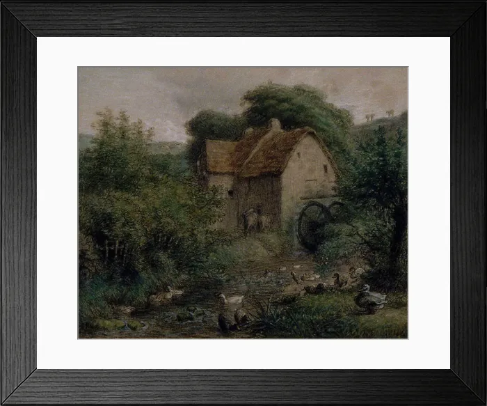 Framed Print : The Old Mill, 1866 / 1870. Creator: Jean Francois Millet Framed Print : The Old Mill, 1866 / 1870. Creator: Jean Francois Millet