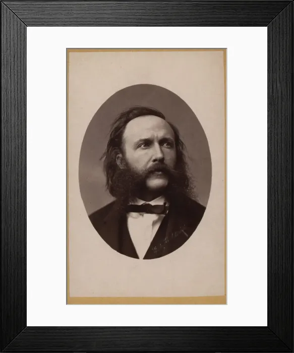 Framed Print : Portrait of the composer and conductor Johann von Herbeck (1831-1877), c. 1870. Creator: Luckhardt, Fritz (1843-1894) Framed Print : Portrait of the composer and conductor Johann von Herbeck (1831-1877), c. 1870. Creator: Luckhardt, Fritz (1843-1894)