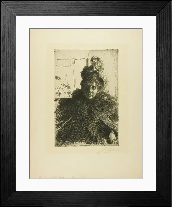 Framed Print : Gerda Hagborg III, 1896. Creator: Anders Leonard Zorn Framed Print : Gerda Hagborg III, 1896. Creator: Anders Leonard Zorn