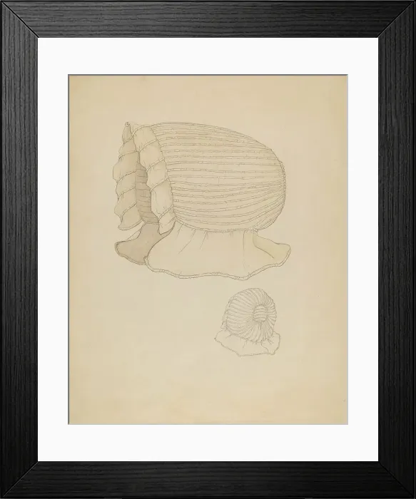 Framed Print : Bonnet, c. 1936. Creator: Doris Beer Framed Print : Bonnet, c. 1936. Creator: Doris Beer