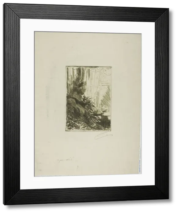 Framed Print : Gerda Grönberg II, 1892. Creator: Anders Leonard Zorn Framed Print : Gerda Grönberg II, 1892. Creator: Anders Leonard Zorn